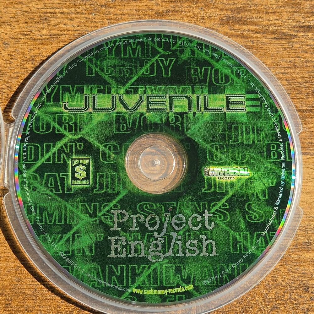 Vtg 2001 Juvenile Project English CD Rap Hip Hop Cash Money Records